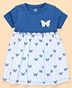 CUCUMBER Cotton Knit One Piece Dresses/Frocks Half Sleeves L Royal Blue 3-6 Months