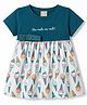 CUCUMBER Cotton Knit One Piece Dresses/Frocks Half Sleeves Interlock L Multi Color 12-18 Months