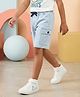 Kiddopanti Denim Woven Cargo Style Washed Shorts - Ice Wash
