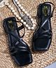 Shoetopia Strap Detailed Sandals - Black