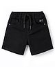 Ruff Denim Knee Length Washed Bermuda - Black
