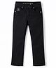 Ruff Denim Full Length Solid Jeans - Black