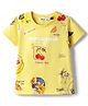 Ruff Cotton Lycra Knit T-Shirts Half Sleeves Lemon/Light Yellow 2-3 Years