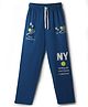 CUCUMBER Knit Full Length Lounge Pant with Tennis Print - Blue