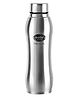 Cello Aqua Pro Stainless Steel Water Bottle 1000 ml, Silver | ISI Certified, Single Walled | Leakproof, Rust Proof | Food Grade | Easy to Carry | Airtight Steel Bottle For Fridge, Office, Gym & Travel