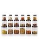 CELLO Checkers Kitchen Storage Container Box Set of 18 Pcs Brown (6x300ml, 6x650ml, 6x1200ml) | Transparent Unbreakable Fridge Safe Stackable Airtight Storage Canister Set For Spices Dry Fruits Grains