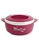 Cello Sapphire Insulated Inner Steel Casserole for Roti, 1250ml, Pink | Hot Box for Kitchen | Hot Pot for Home | Chapati Box | Locks in The Cold & Heat for Long | Serving Bowl with Lid