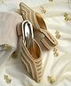 HVNLY by shoetopia Pearl & Stones Embellished Mules - Golden