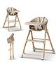 BAYBEE 3-in-1 Convertible High Chair for Kids, Babies & Toddlers Foldable Baby Feeding Chair with 5-Point Safety Harness, Adjustable & Removable Tray, Easy-to-Clean Portable Dining Chair  - Beige