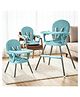 BAYBEE 3-in-1 Convertible Baby High Chair with Wide Food Tray, Soft Cushion Seat, Adjustable Footrest & 3-Point Safety Harness Foldable Feeding Chair- Green