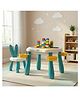 BAYBEE 5-in-1 Study Table with Chair for Kids 3 to 7 Years | Multi-Activity Kids Study Table for Learning, Play, Meals, Sand & Water Play | Children Study Table with Storage (Blue)