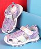 Cute Walk by Babyhug Velcro Closure Solid Sandals - Purple
