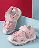 Cute Walk by Babyhug Velcro Closure Text Printed Sandal - Pink