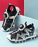 Cute Walk by Babyhug Velcro Closure Solid Sandals - Black