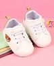 Babyoye Velcro Closure Booties with Teddy Applique - Brown