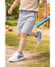 Cherry Crumble By Nitt Hyman Cotton Woven Checked Shorts - Grey