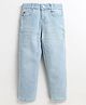 Cherry Crumble By Nitt Hyman Denim Woven Solid Washed Jeans - Blue