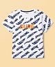 Smarty Boys Cotton Knit T-Shirts Half Sleeves Graphic Print Off White 18-24 Months