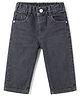 Simply Premium Denim Woven Full Length Solid Jeans - Black