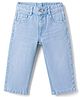 Simply Premium Denim Woven Full Length Solid Jeans - Light Blue