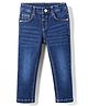Simply Premium Denim Woven Full Length Washed Jeans - Light Blue