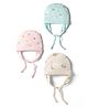Simply Interlock Knit Printed Baby Caps Pack of 3 Multicolor - Diameter 15 cm