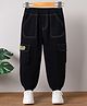 Mark & Mia Cotton Full Length Solid Jeans - Black