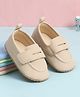 Babyoye Velcro Closure Solid Booties - Khaki
