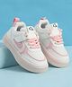 Babyoye Velcro Closure Printed Casual Shoes - Pink