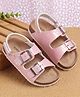 Babyoye Velcro Closure Solid Ballerina - Pink