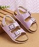 Babyoye Velcro Closure Solid Ballerina - Purple