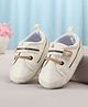 Cute Walk by Babyhug Velcro Closure Solid Booties - White