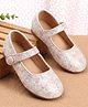 Babyoye Velcro Closure Ballerina with Glitter Print - Pink