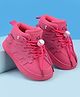 Babyoye Lace Up Solid Casual Shoes - Pink