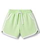 Zero Sinker Knit Above Knee Length Solid Shorts - Lime Green