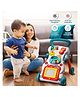 Sanjary Sit to Stand Baby Learning Walker with Activity Panel, Musical Educational Push Toy for Toddlers Early Development Fun Gift color design may vary