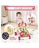 Sanjary 3-in-1 Baby Learning Walker with Activity Table, Musical ABC Educational Push Toy for Toddlers Early Development Sit Stand Play color design may vary