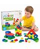 SANJARY Fix Brix Doodle Blocks Building Set 96 Pieces, Creative Construction Bricks Toy for Kids Learning Shapes Colors STEM Fun color design may vary