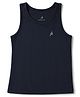 Pine Active Knit Sleeveless 4-Way Stretch Super-Soft Performance Solid T-Shirt - Navy Blue