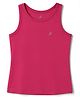Pine Active Knit Sleeveless 4-Way Stretch Super-Soft Performance Solid T-Shirt - Pink