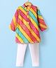 Exclusive From Jaipur Cotton Woven Full Sleeves Striped Kurta Pajama Set - Light Orange