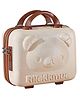 Happile Hard Shell Small Suitcase Cosmetic/Travelling Bag Cute Bear shape Organizer Travel Bag Beige Brown