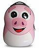 Happile 12 Inch Cute Trolley Suitcase for Kid's Travel Piggy Design- Pink