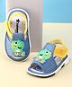 Cute Walk by Babyhug Velcro Closure Sandal With Dino Applique - Blue
