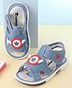 Cute Walk by Babyhug Velcro Closure Sandals with Applique - Blue