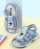 Cute Walk by Babyhug Velcro Closure Sandals with Astronaut Applique - Blue