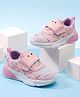 Cute Walk by Babyhug Velcro Closure Sneaker Shoes with Animal Print - Pink