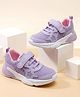 Cute Walk by Babyhug Velcro Closure Solid Sneaker Shoes - Purple
