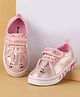 Cute Walk by Babyhug Velcro Closure Casual Shoes with Cat Embroidery - Pink