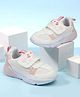 Cute Walk by Babyhug Velcro Closure Casual Shoes with Hearts Print - White
